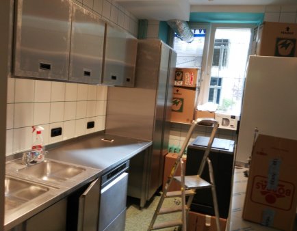 Sprzątanie po remoncie Lodziarni w Warszawie