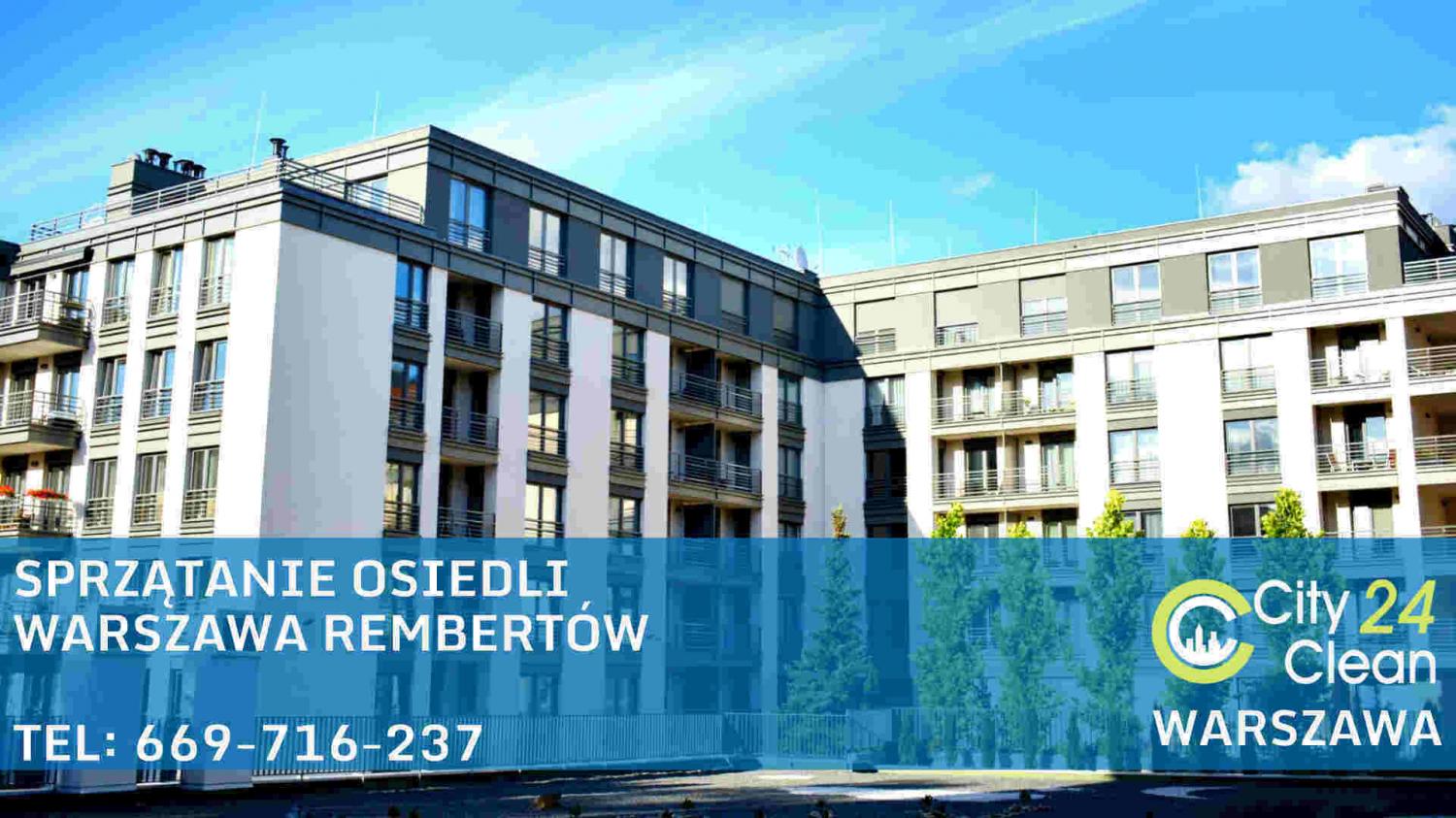 Sprzątanie osiedli Warszawa Rembertów - CityClean24 - osiedle