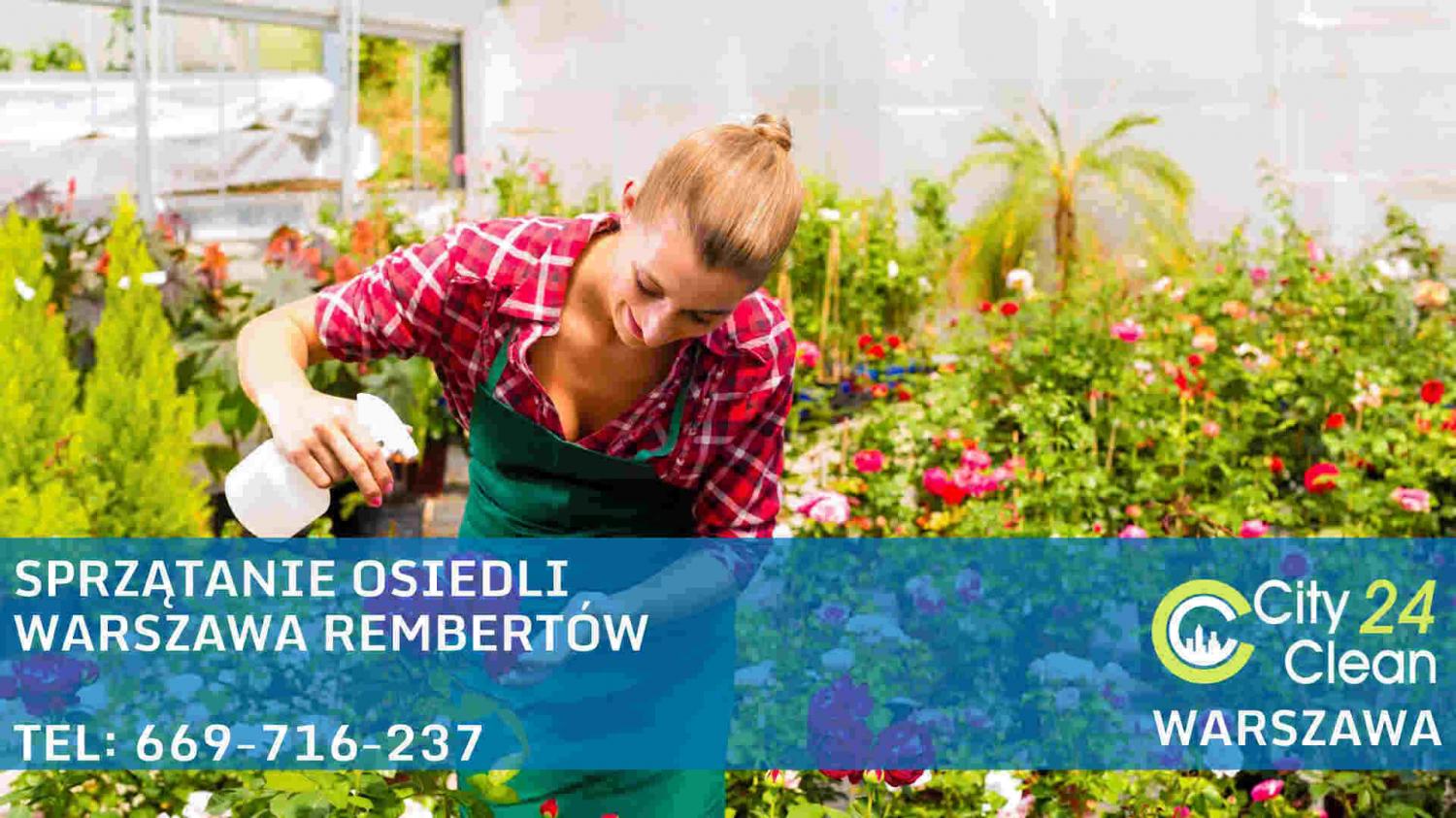 Sprzątanie osiedli Warszawa Rembertów - CityClean24 - ogrodnik