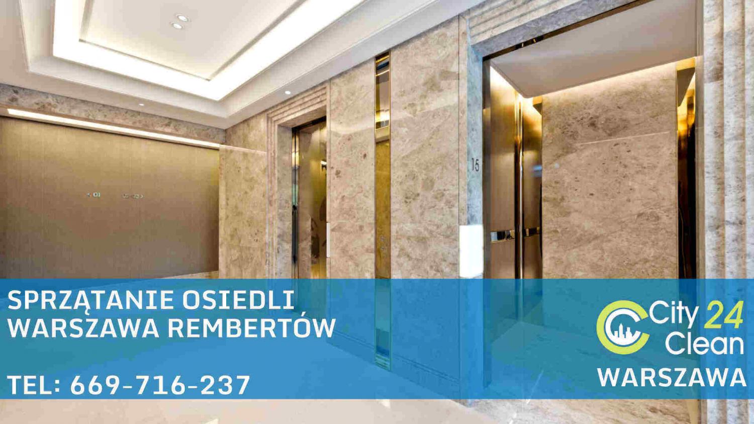 Sprzątanie osiedli Warszawa Rembertów - City Clean 24