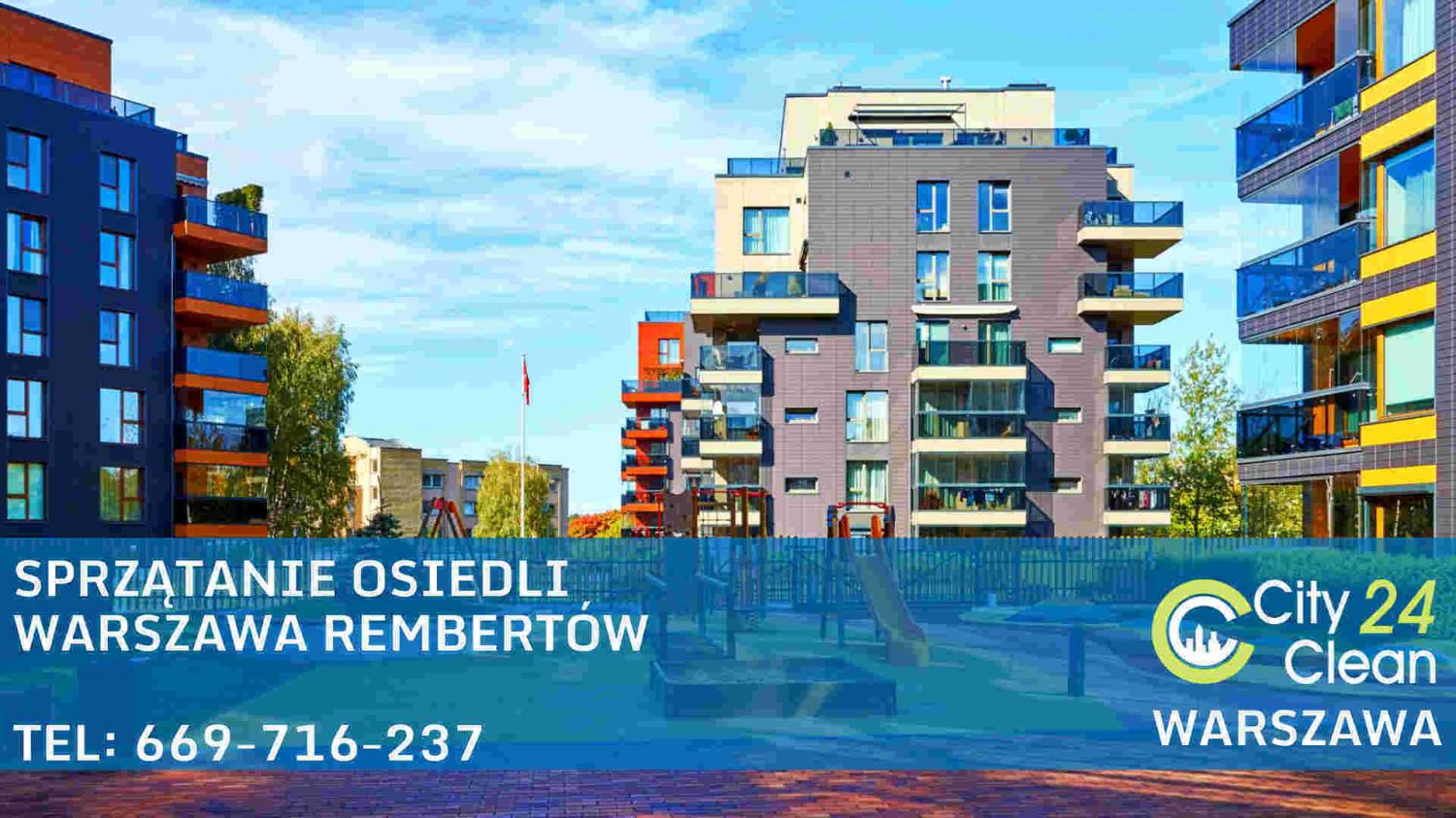 Sprzątanie osiedli Warszawa Rembertów - CityClean24