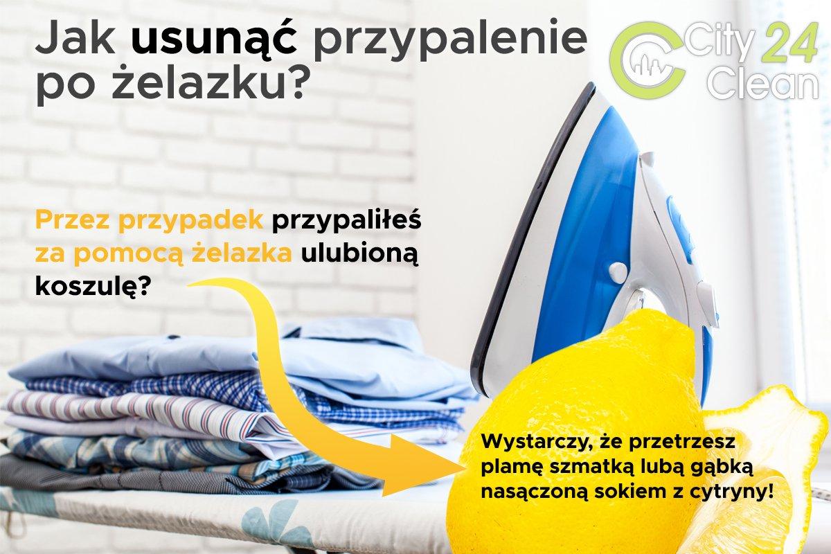 jak usunąć przypalenie po żelazku